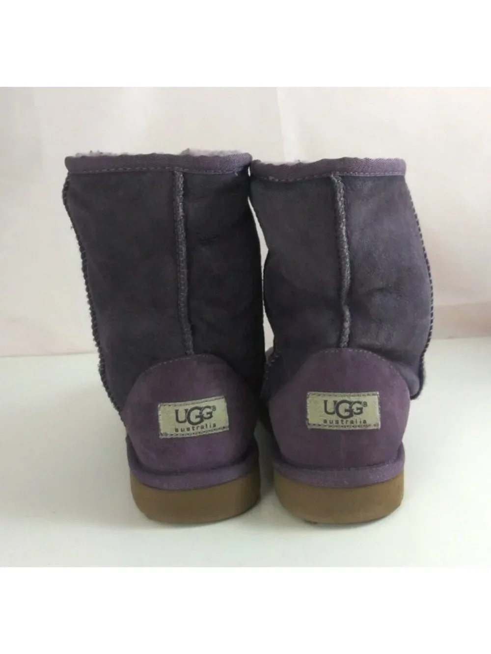 Ugg Australia Women's Sheepskin Purple Suede Boots Size 5